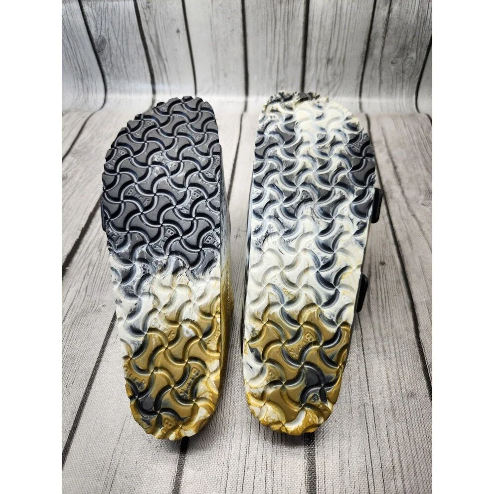 Birkenstock Arizona Essentials EVA Glamour Gold Multi Marbled Sandal 40 W9 M7